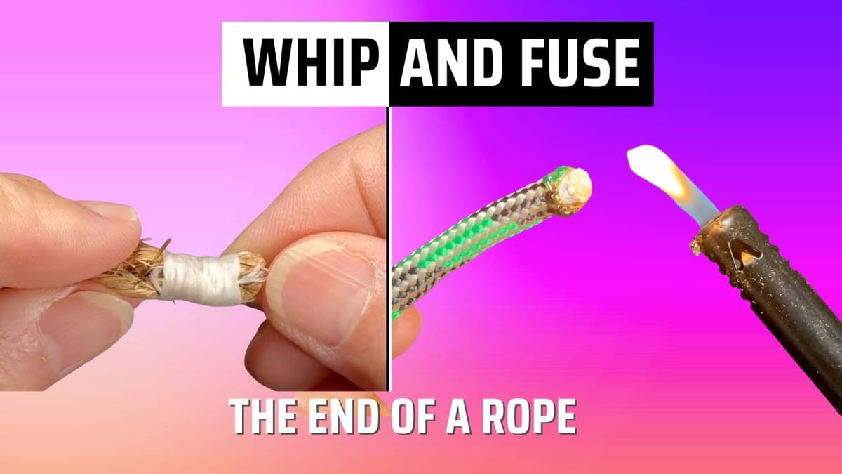 Mastering Essential Knot Techniques: Whipping and Fusing Your Rope